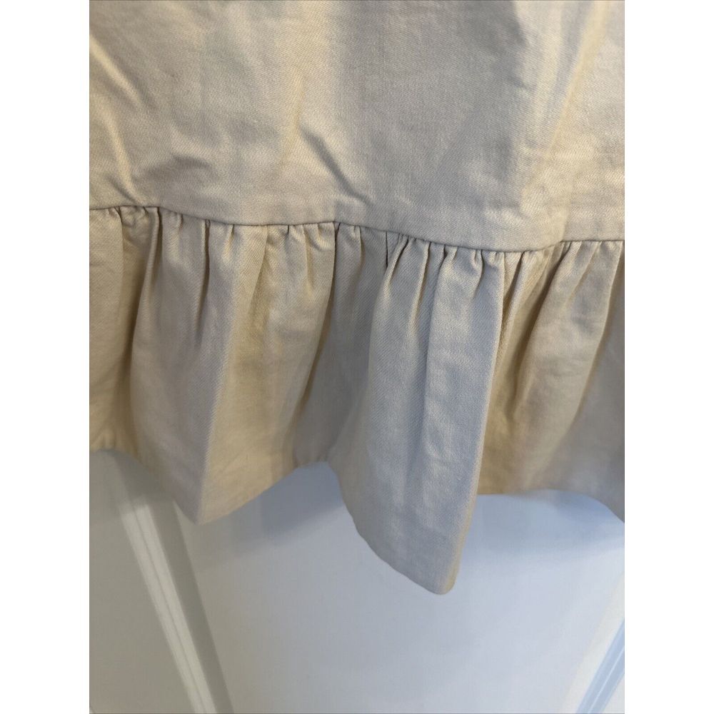 Sleeveless Cream Ruffle-Hem Dress - Picture 5 of 11